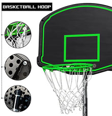 Steelway 12ft Trampoline Combo with Swing, Slide, Safety Net & Basketball Hoop Green