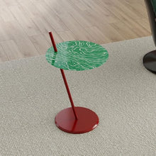 DINBOZ26X Living Room Table Modern Art - Style Sofa Side Table Colorful Mini Coffee Balcony Minimalist Small Round Outdoor Side Table