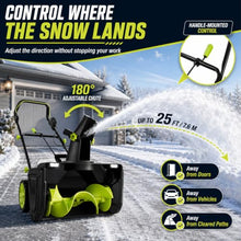 Electric Snow Blower Cordless, 40V, 20-in Wide Clearing