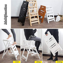 Plant Pot Stand Folding Wooden Library Stepladde Plant Stand