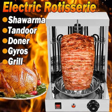 TREEYX Electric Grill Machine 3000W Vertical Kebab Grill 50-300℃ Vertical Rotisserie Oven Electric Grill Countertop Gyro Grill Machine