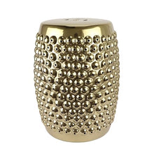 JOYNOW Ceramic Garden Stool Decorative Garden Stools Ceramic Gilded Rivet Drum Nail Bubble Stool Cooler Stool Round Stool Porcelain Stool Garden Stool Home Furnishings Garden Stool Ceramic