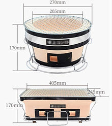 Clay Oven Household Pottery Round Barbecue Charcoal Picnic Outdoor Indoor Old Carbon Stove Square Mini BBQ Grill