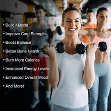 RitFit Rubber Hex Dumbbells Set with Rack 180LBS