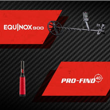 MINELAB Equinox 900 Multi-Frequency Collapsible Metal Detector for Adults Bundle with PRO-FIND 40 Pinpointer