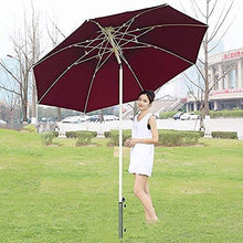 Housewares Sun Parasol Umbrella Garden Outdoor Parasol with Push Button Tilt and Crank,Patio Umbrella for Balcony Table, Deck, Backyard, Swimming Pool, Garden (Color : Blue) (Red)