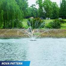 Outdoor Water Solutions 1/2HP Decorative Pond Floating Eco Fountain Black