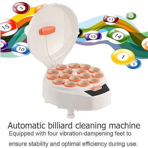 MECUTP Pool Ball Cleaner Billiard Ball Polishing Machine White