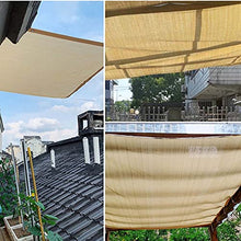 WZDD 23x23 FT 70% Sunblock Shade Cloth Cover, Sun Mesh Shade with Grommets, Heavy Duty Shade Net Tarp, Garden Sun Shade Netting, Sun Mesh UV Resistant Net, for Greenhouse Flowers Plants