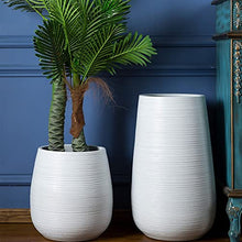 Flower Pot Ceramic Plant Pots, White Thread Decorative Planters with Drainage Hole, Round Modern Flower Pots Succulent Plant Pots for Plants, Flowers House Plants, Succulents, Flowers (Size : 66cm)