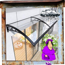 Door awnings Window Awning Door Canopy Window Awnings Awnings for Patio Rain Snow Protection Cover Shade Canopy Patio Awning Outdoor Canopy for Garden/Porch/Window 100x810cm/39x319in Transparent