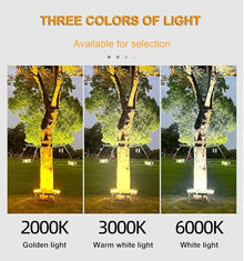 TETEOLALA Solar Lights Outdoor,Small Landscape Spotlights, LED Low Voltage Landscape Tree Ring Lights, for Park Lawn(Gold Light,Pack of 6)