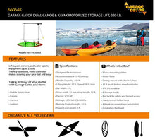 Garage Gator Dual Kayak and Canoe Lift Black