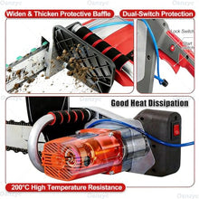 Osnzyc Handheld Electric Chainsaw Wall Cutter with Brushless Motor, Concrete Wall Cutter, Powerful Wall Grooving Cutting Tool with Two Chains/Guide Bar, for Reinforced Concrete/Red Brick Wall 48cm