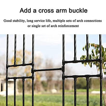 SDdPulse Large 2.4M Heavy Duty Steel Tubular Half-Side Garden Arch Trellis, Metal Arbor Archway for Climbing Plants Roses Vines, Outdoor Garden Lawn Backyard Patio (60x240CM/23.6x94.5in)