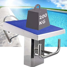 DUXMM Standard Pool Diving Board,Heavy Duty Competition Training Pool Diving Platform,Non Skid Surface, Square Base, with Fittings,for Current Pool and Competition B
