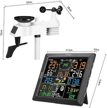 HeiDD Professional Weather Stations, Weather Station with Weather Forecast, Display About Outdoor Humidity, Temp, air Pressure, Wind Speed and Direction, Rainfall, for Home, Farm