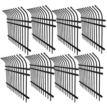 ALEKO 8-Panel Steel Security Fencing Kit Curved Top