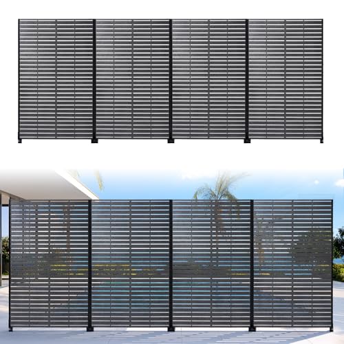 Trygoal 72" Privacy Screen Outdoor Privacy Fence Panel for Patio