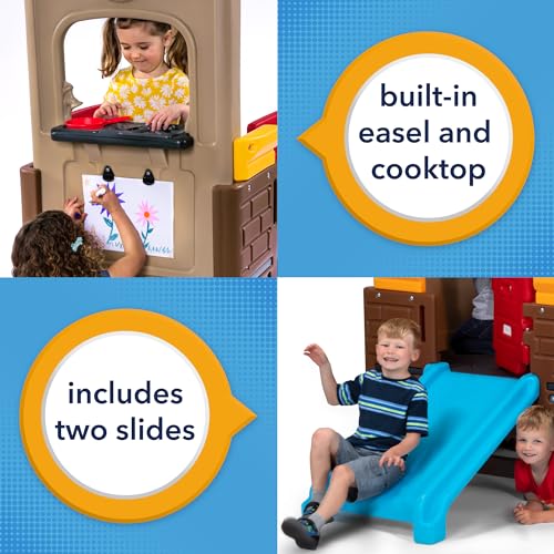 Simplay3 Explorer Kids Modular Playhouse Climber Set Multicolor