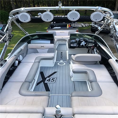 Algasan Boat EVA Faux Teak Decking Floor Mat for 2018 Tahoe 2150 Swim Platform - Multiple Color Options