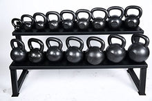 Ader Sporting Goods Ader Premier Kettlebell Set w/DVD & Rack- (4, 6, 8, 10, 12, 16, 20kg) Grey