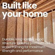 Handy Home Products Olympia 10x7.5 Wood Storage Shed with Floor Kit- Does not Include Paint or Roofing Shingles