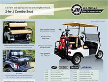 3G 2 in 1 Combo Seat Kit for EZGO RXV Golf Carts 2008+ Beige