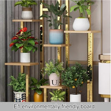zktoermn 7-Tier Metal Plant Stand Indoor Outdoor, Large Tiered Shelf for Plants/Flowers, for Patio, Balcony, Living Room, Bedroom(Natural)