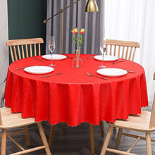 Round Tablecloth, Waterproof & Stain Resistant Table Cloth, Heavy Duty Wrinkle Free Round Table Cloth, Dining Table Cover Cloth, Round Patio Table Cover, for Outdoor Picnic, Kitchen (C 94in)