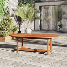Amazonia Arizona 9 Piece Oval Outdoor Dining Set Eucalyptus