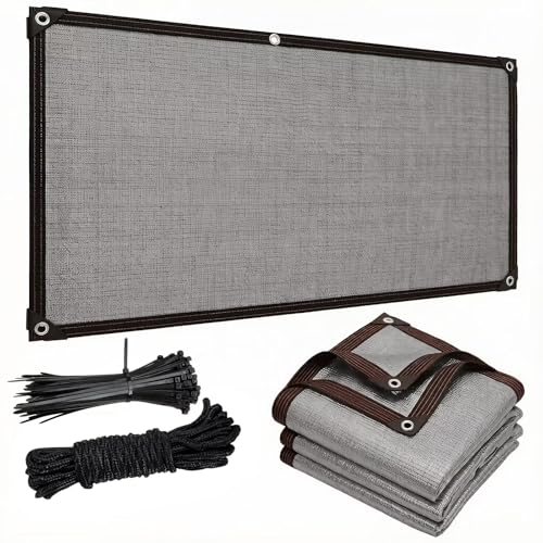 LJTGFHP 90% Sun Shade Cloth with Grommets, 40x46 ft Pergola Shade Cover Canopy, Mesh Tarp Sun Screens for Patio, Outdoor, Garden, Backyard, Gray