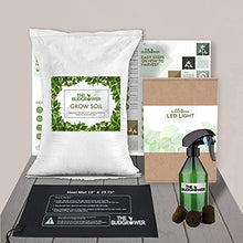 THEBUDGROWER Complete Grow Tent Kit - 300 Watt LED Grow Light, Rope Hangers, Grow Plant Pot Soil, Heat & Humidity Monitor, Electronic Timer & More - Easy Indoor Setup Grow Kits