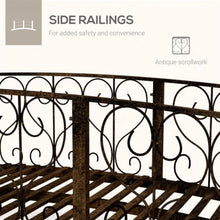 Hassyee Elegant Landscape Bridge with Antique-Inspired Detailing and Secure Side Rails for Stream Transitions, Weather-Ready Arched Bridge with Firm-Footing Base for Flower Bed Crossings
