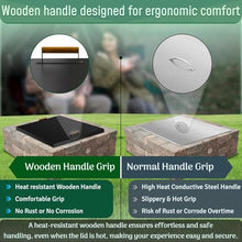 FEBTECH - 42" Fire Pit Lid Square - 1.5 mm Square Fire Pit Cover Fits 40"