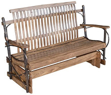 Furniture Barn USA 5' Hickory Porch Glider, Walnut Finish