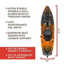 Old Town Sportsman PDL 106 Pedal Fishing Kayak Ember Camo