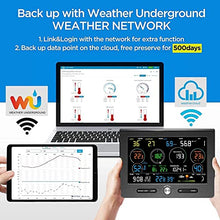 HeiDD WiFi Weather Station with Outdoor Sensor, Wind Speed & Direction, Rainfall Data, Temperature, Humidity, Wind Chill and Dew Point, Moon Phase, Weather Forecast