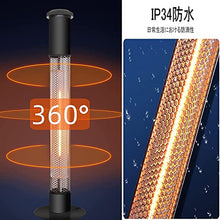 Outdoor Patio Heater, 360° All-Round Fast Electric Heating, Portable 1500w Patio Heater Outdoor, Anti Tip-Over /IP65 Waterproof, for Garden Garage