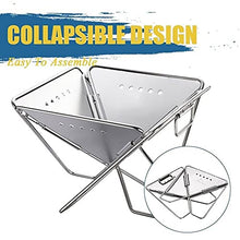 Portable Stainless Steel BBQ Grill Folding Outdoor Camping Picnic Barbecue Tool Accessories