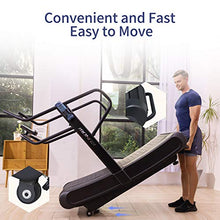 RUNOW Curved Treadmill Non-Electric Commercial Home Running Machine Black