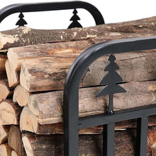 DOIBG Firewood Rack, Patio Firepit Wood Stacking Holder, Small 45Cm Firewood Log Rack for Indoor Outdoor, Lumber Storage Carrier for All Seasons