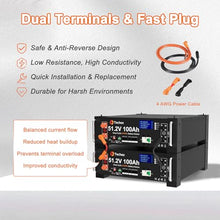 Techex 48V 200Ah LiFePO4 Battery, 100A BMS with Inverter Communication, 3U Rack-Mount, WiFi& Bluetooth& Smart Display, Fire Suppression, Max. 10.24kW Power Output for Off-Grid, Solar System, Backup