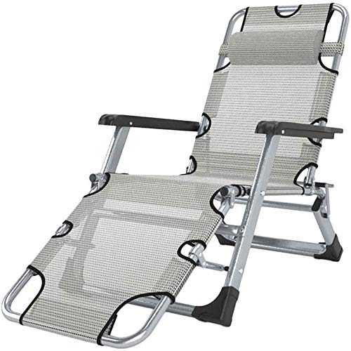 IIPOSAQQ Garden Beach Chair with Zero Beach Chair for Heavy People Outdoor Beach Portable Camping Reclining Garden Chair 200 Kg for Home Office Balcony