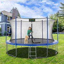 Outdoor Heights 16 Ft Trampoline with Enclosure and Ladder Blue