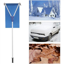 JYXYXSCP 21ft Adjustable Snow Roof Rake,Aluminum Roof Snow Removal Tool w/Snow Slide & Wheels,for Pitched Roof,Asphalt Shingle Roof,Vehicle Snow and Leaves