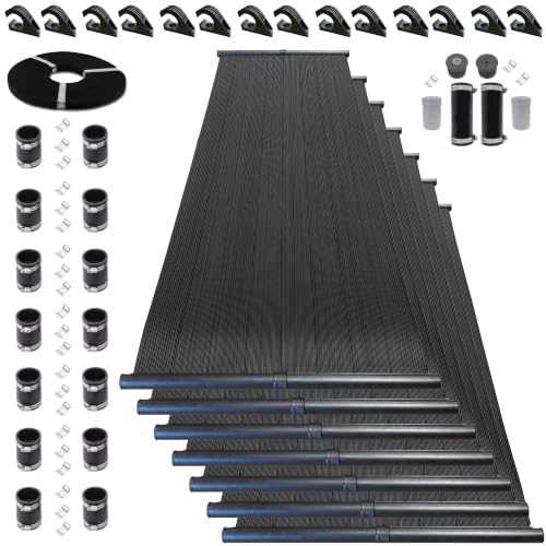 Highest Performing Design - DIY Solar Pool Heater Kit - 15-20 Year Life Expectancy (7-4x10 / 1.5" I.D. Header)