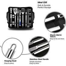 SDVantage BBQ Grill Accessories Set20 PCS BBQ Grill Tools Set, Stainless Steel Grill Set with Thermometer & Storage Bag,Complete Grilling Accessories in Portable Bag