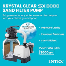 INTEX Krystal Clear 3,000 GPH Above Ground Pools Sand Filter Pump Bundle