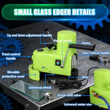 800W Electric Glass Edger, Straight, Round, Beveled Edge Grinder, Grinding Speed: 1-3 m/min, Glass Marble Ceramic Polishing Machine